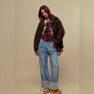 Free People We The Free Final Countdown Cuffed Jeans in Zero